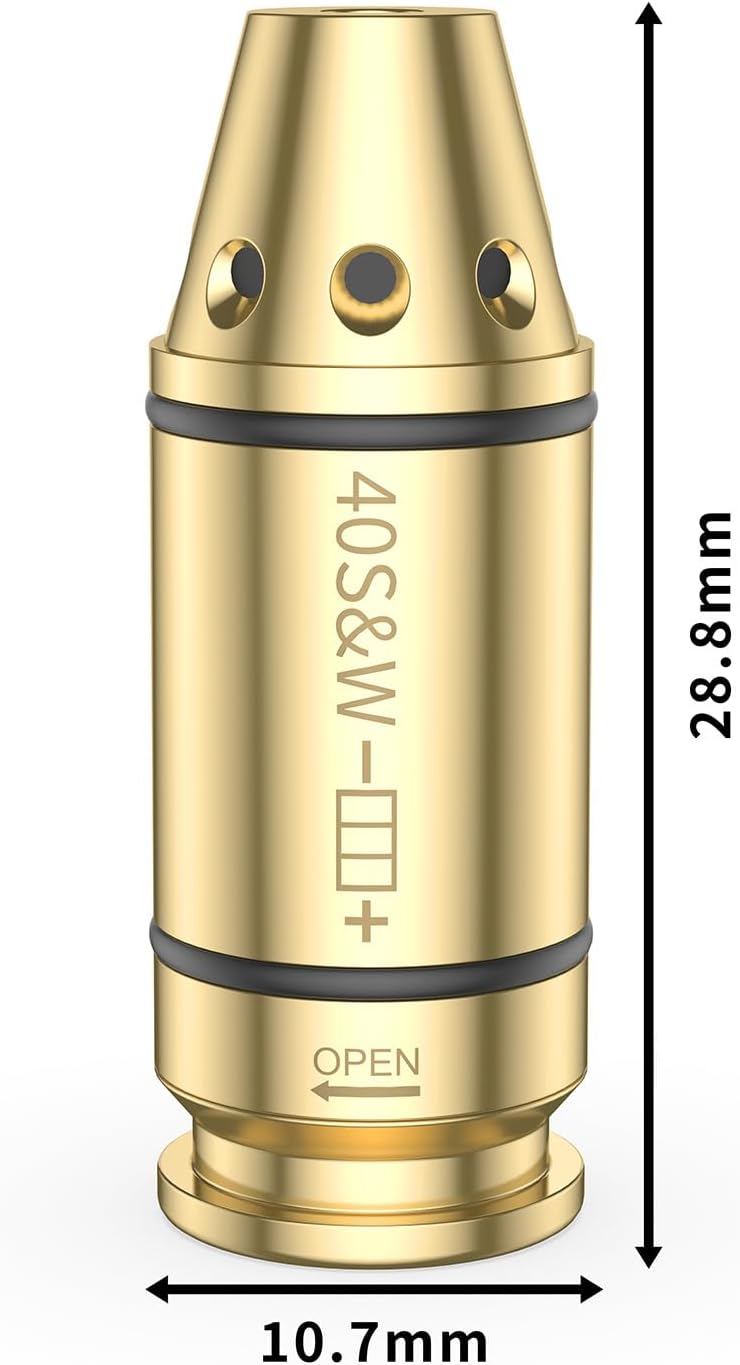 Tipfun Bore Sight for .40S&W Laser Bore Sight Laser Sight Red Dot Boresighter with Batteries - Image 3